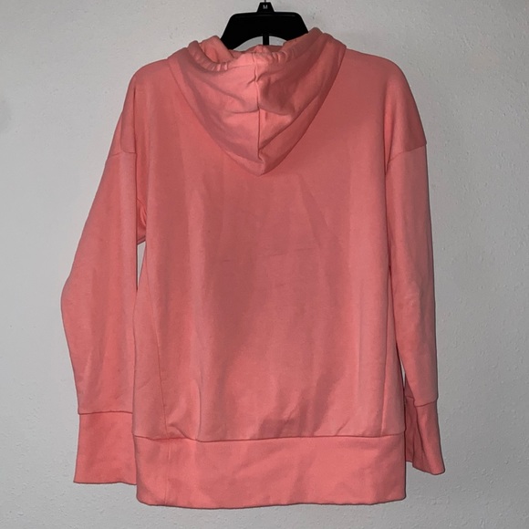 Pink adidas hoodie with hidden pockets - Picture 3 of 6